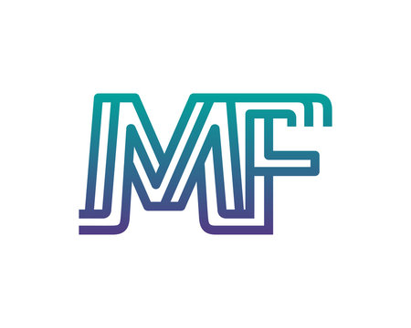 MF lines letter logo