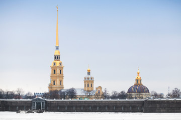 Peter and Paul fortress, landmark of St-Petersburg
