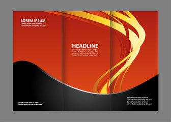Multipurpose Tri-fold Brochure and Catalog Vector Design

