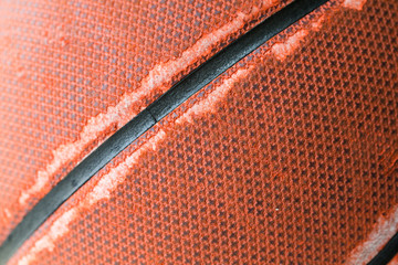 Fototapeta premium Basketball texture close up