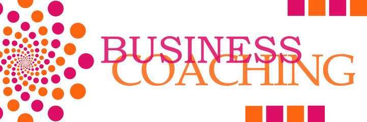 Business Coaching Pink Orange Dots Horizontal 