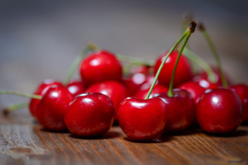 Sweet cherries as a background