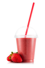 strawberry smoothie - obrazy, fototapety, plakaty