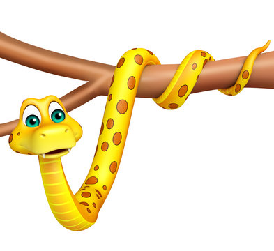 fun Snake cartoon character
