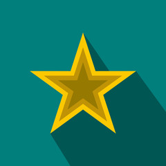 Star icon, flat style