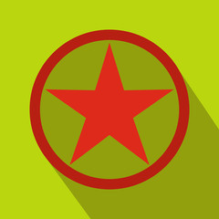 Fototapeta premium Star icon, flat style