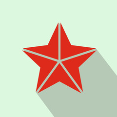 Star icon, flat style