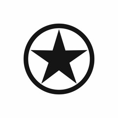 Fototapeta premium Star icon, simple style