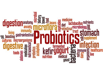 Fototapeta premium Probiotics, word cloud concept 5
