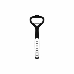 Bottle opener icon in simple style