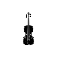 Fototapeta premium Cello icon, black simple style