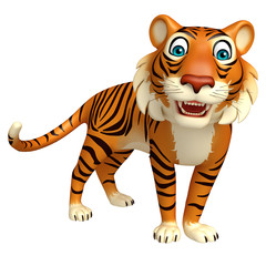 funny Tiger cartoon character