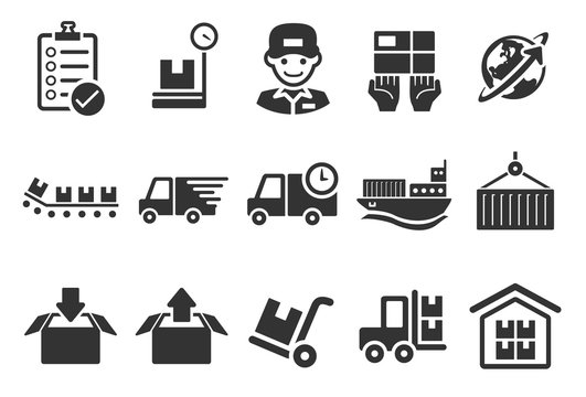 Logistics Icons - Illustration