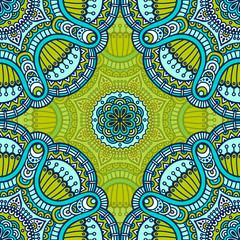 Ethnic floral seamless pattern