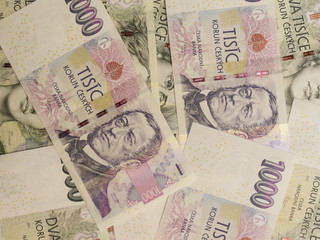 1000 and 2000 Czech koruna banknotes