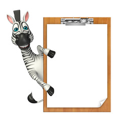 cute Zebra cartoon character