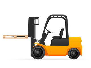 Forklift with pallet