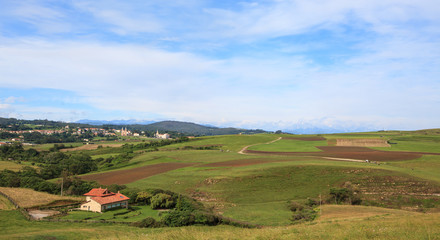 Fototapeta na wymiar Countryside near Tonanes, Cantabria, Spain 