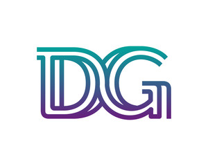 DG lines letter logo