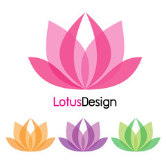 Lotus design icon, illustration