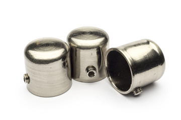 chromed cap on a white background