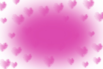 Obraz na płótnie Canvas Multi heart background. Valentine day design