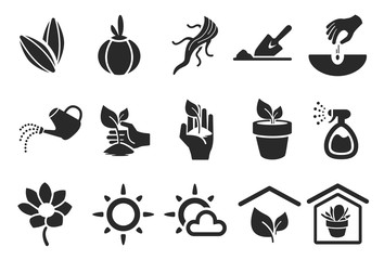Planting Icons - Illustration