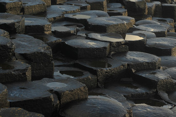 Giant's causeway - tourist site in Northern Irland