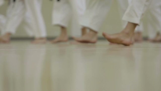mass training of karate athletes