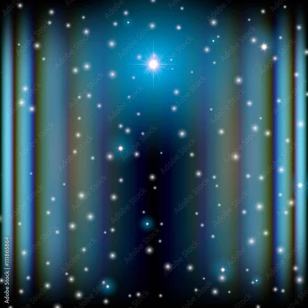 Poster space background with lightened corridor