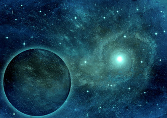 Obraz na płótnie Canvas galaxy in a free space
