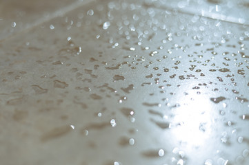 Bubbly structure with blurred background. Copy space photography