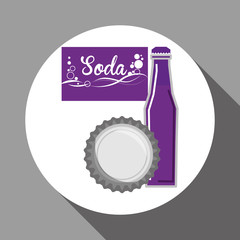 Soda design. Drink concept. white background