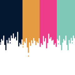 Dripping paint. Vector illustration.