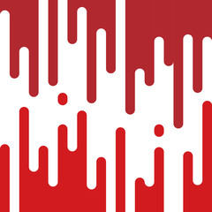 Dripping red blood. Vector illustration.