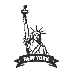 New York City.Statue of Liberty © avtorpainter