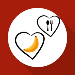 Healthy food design. organic concept. white background