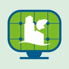 Go green design. eco concept. white background , editanle vector