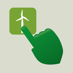 Go green design. eco concept. white background , editanle vector