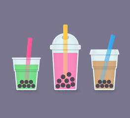 Bubble tea glasses set