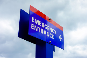 Hospital Emergency sign