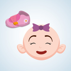 Baby shower design. invitation design.  isolated illustration