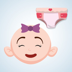 Baby shower design. invitation design.  isolated illustration