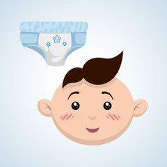 Baby shower design. invitation design.  isolated illustration