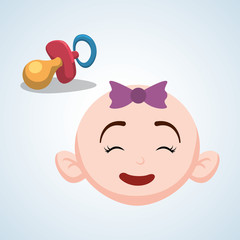 Baby shower design. invitation design.  isolated illustration