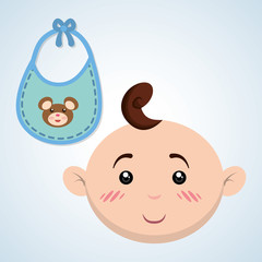 Obraz na płótnie Canvas Baby shower design. invitation design. isolated illustration