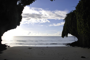 Felscliffs an der Diani Beach in Mombassa