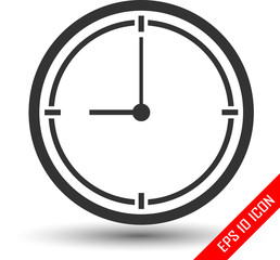 Clock icon. Clock logo.