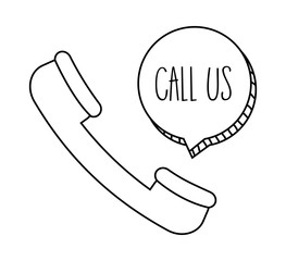 Call design, assistant and support design , vector