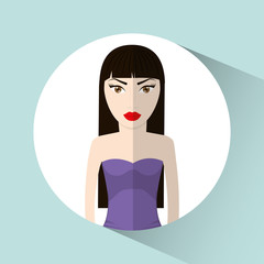 Avatar design. cartoon icon. Person illustration